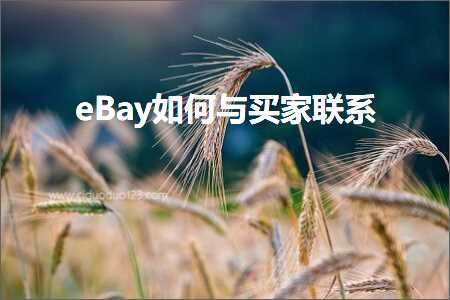 跨境电商知识:eBay如何与买家联系